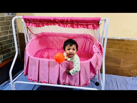 Baby ka jhula unboxing | Baby Cradle with Mosquito