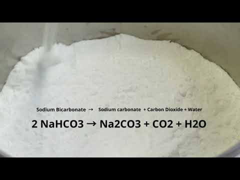 Making Sodium Carbonate (soda ash) from Sodium Bicarbonate (baking soda) #Chemistry
