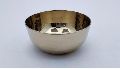Round Golden bronze bowl