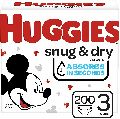 Huggies Snug  Dry Baby Diapers, Size 3, 200 Ct, One Month Supply AMDS