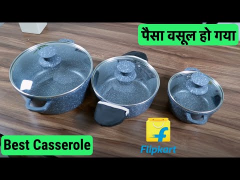 Wonderchef Granite Die-Cast Casserole Set 3 - Piece | Unboxing & Honest Review in