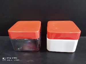 300ML SQUARE CREAM JAR WITH 73MM SQUARE CAP