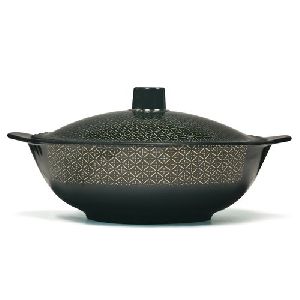 Black Melamine Casserole