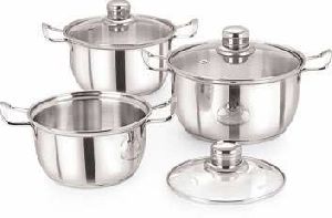 Stainless Steel Conical Induction Bottom Casserole