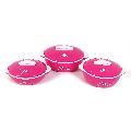 Jayco Fine Dine Three Piece Pink Casserole Set