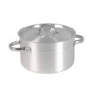 Aluminum shallow casserole